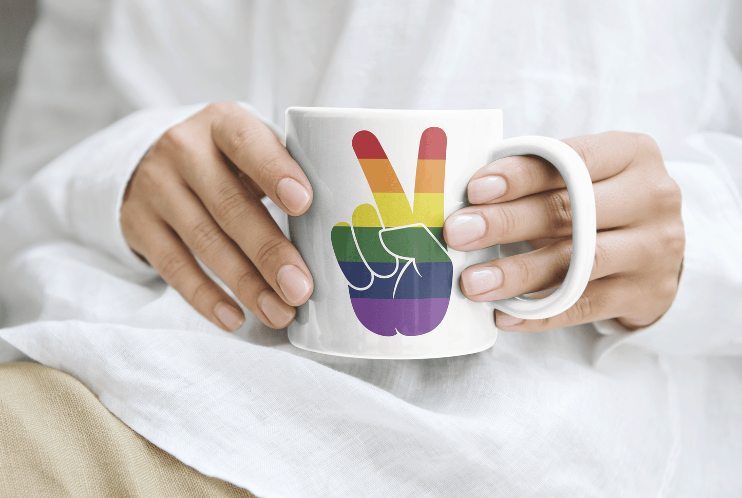 Peace Pride Coffee Mug | Pride Mug