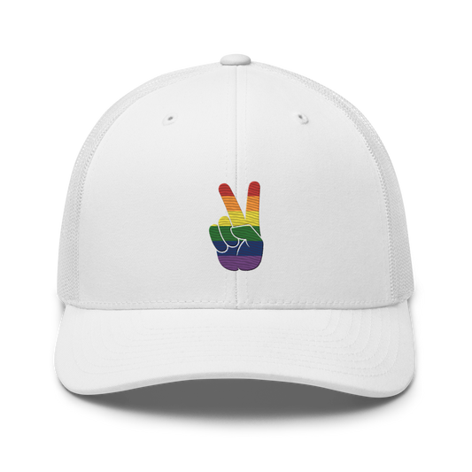 Peace PRIDE Retro Trucker Hat